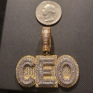 Iced out CEO pendant